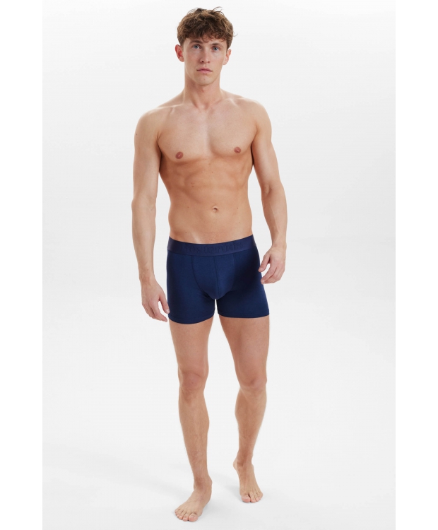 Resteröds 3-pak navy bambus-boxershorts til herre billede 4