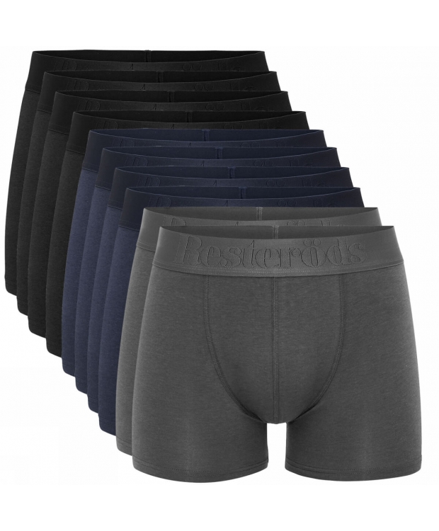 Resteröds 10-pak multifarvede bambus-boxershorts til herre billede 4