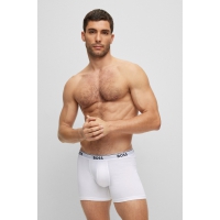 BOSS 3-pak boxershorts til herre – sort, hvid og lysegrå