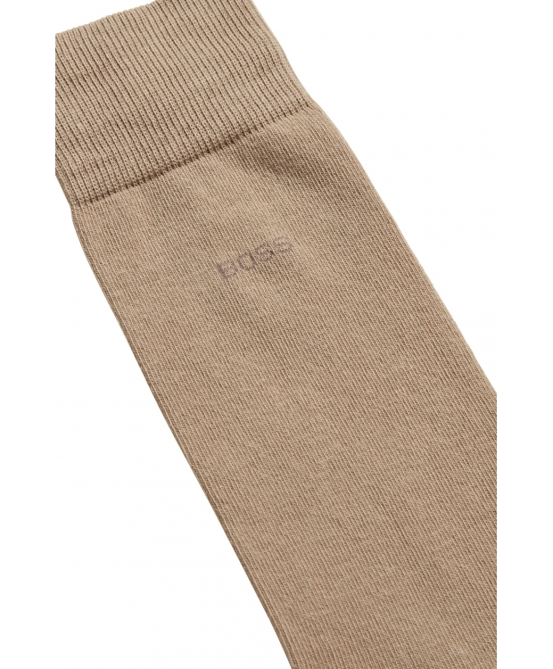 BOSS 2pak bomuldsstrømper i beige til herre - OUTLET billede 3