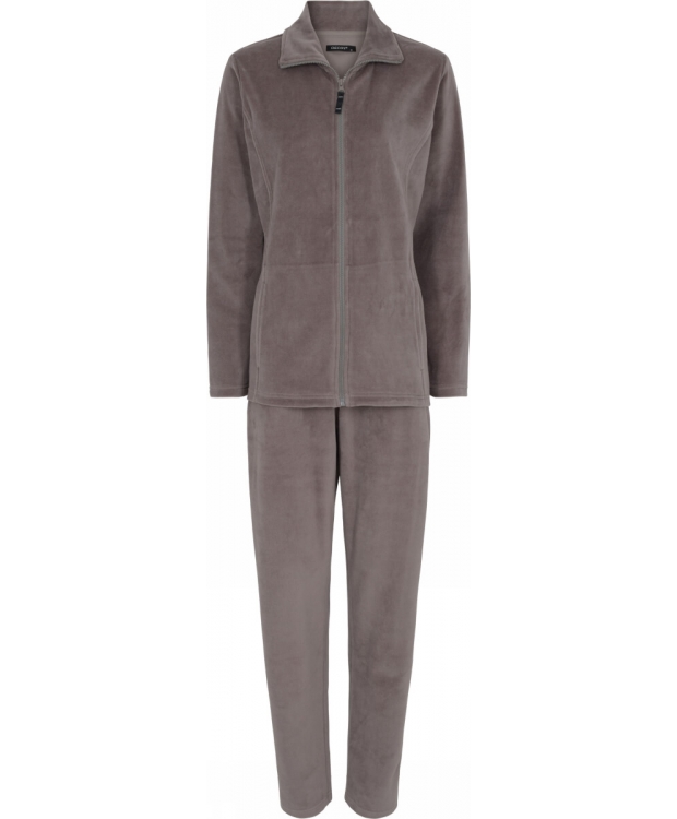 Decoy velourpyjamassæt i brun til kvinder billede 3