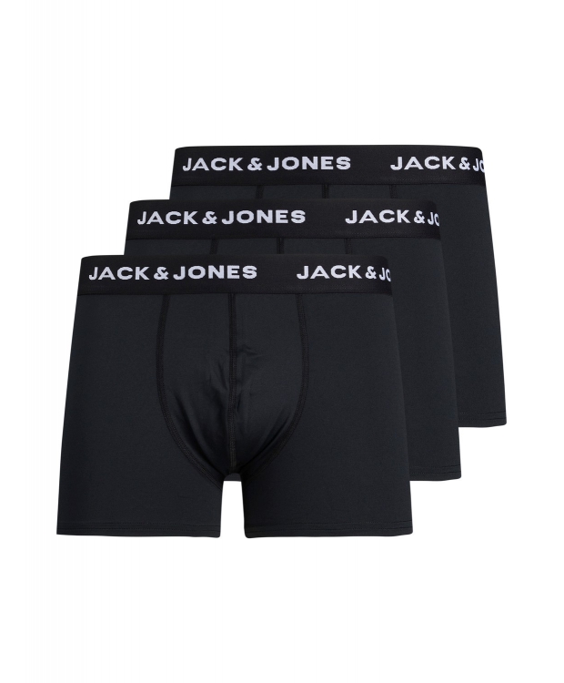 Jack & Jones 3pak mikrofiber underbukser/boksershorts i sort til herre billede 1