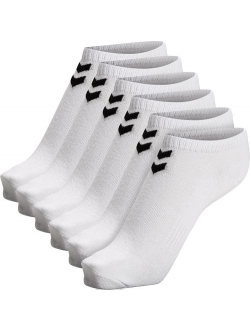 Hummel Chevron 6-pak korte ankelsokker i hvid – OUTLET