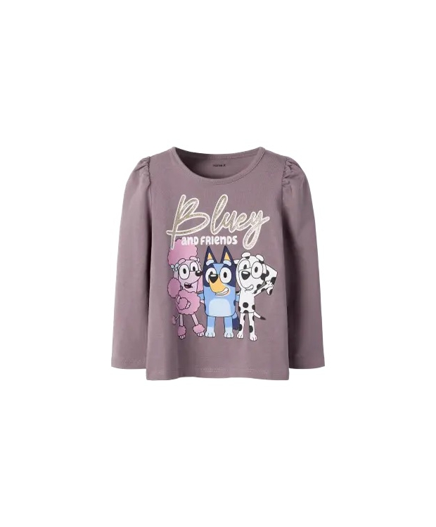 Name It NMFARIA Bluey langærmet bluse i rosa til piger billede 2