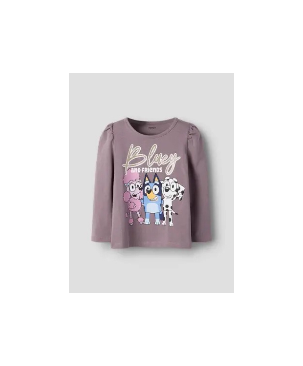 Name It NMFARIA Bluey langærmet bluse i rosa til piger billede 3