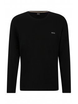 BOSS sort langærmet T-shirt til herre – outlet