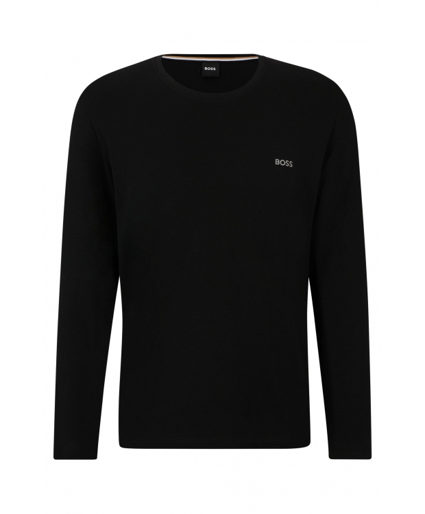 BOSS sort langærmet T-shirt til herre – outlet billede 1