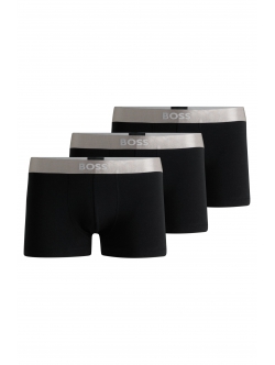 BOSS 3pak underbukser/trunks i sort til herre - OUTLET