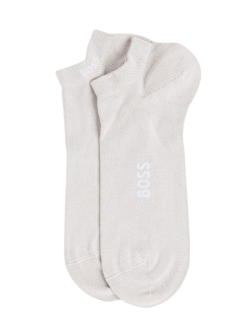 BOSS 2pak Bambus Ankelstrømper i beige til herre
