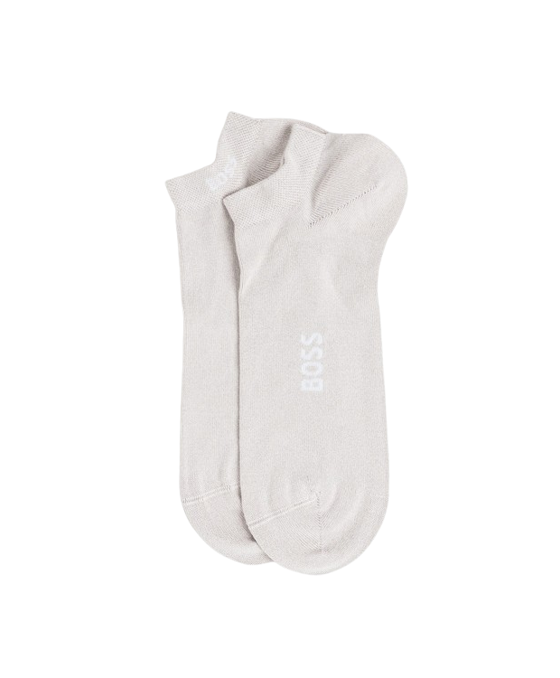BOSS 2pak Bambus Ankelstrømper i beige til herre billede 1