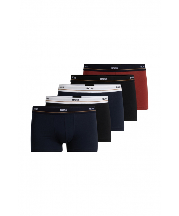 BOSS 5pak trunks i forskellige farver til herre billede 1