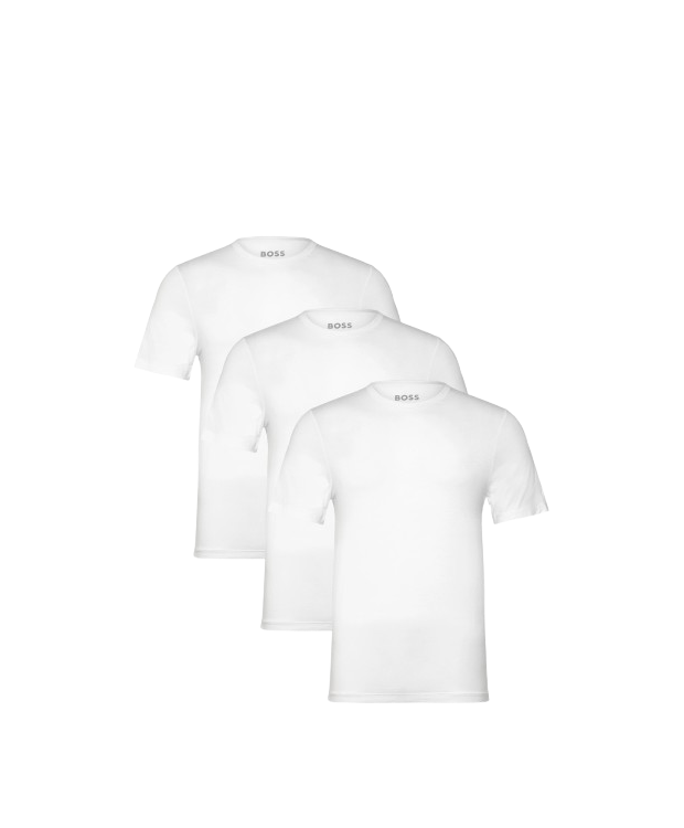 BOSS 3pak bambus t-shirts i hvid til herre - OUTLET billede 1