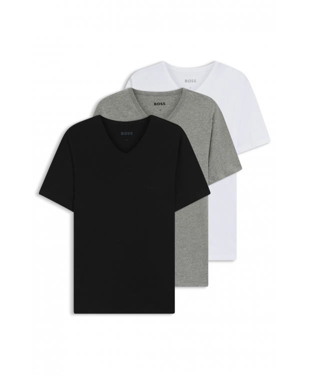BOSS 3-pak T-shirts med V-hals – multifarvet herre billede 1
