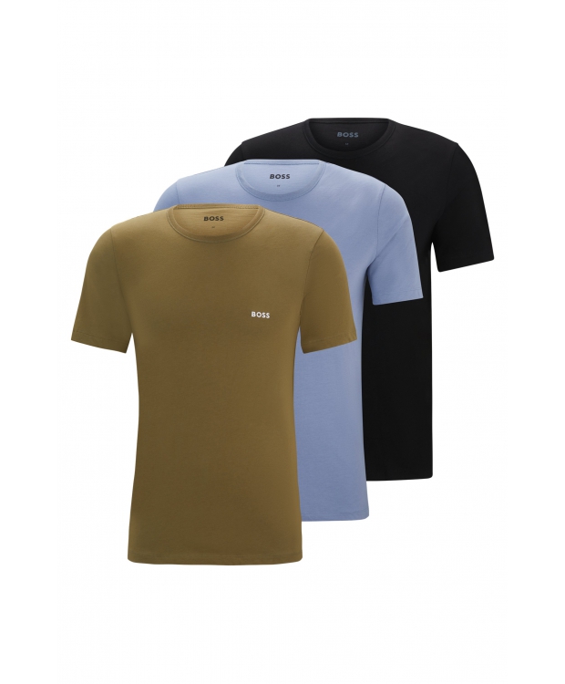 BOSS 3pak t-shirts i multifarvet til herre billede 1