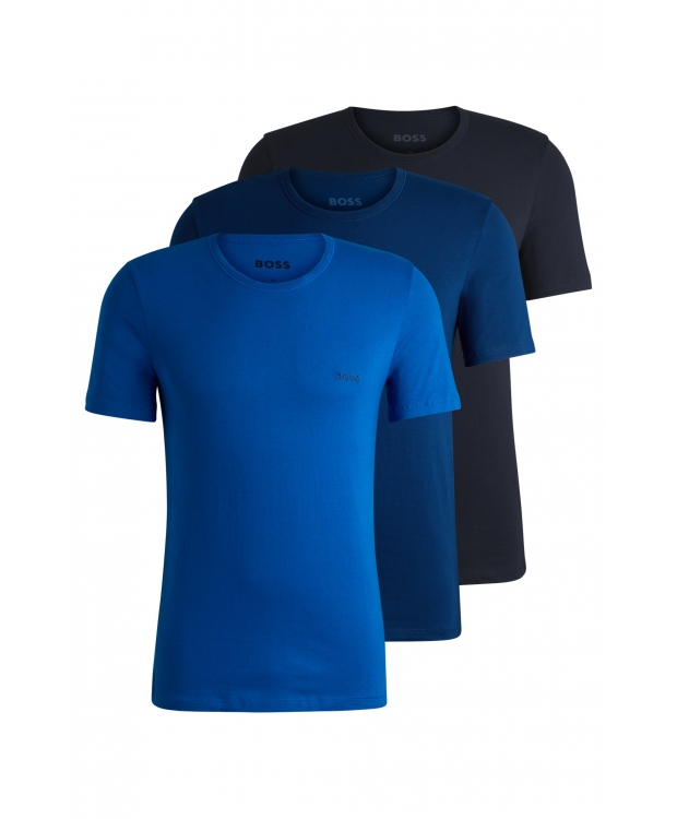 BOSS 3pak t-shirts i multifarvet til herre billede 1