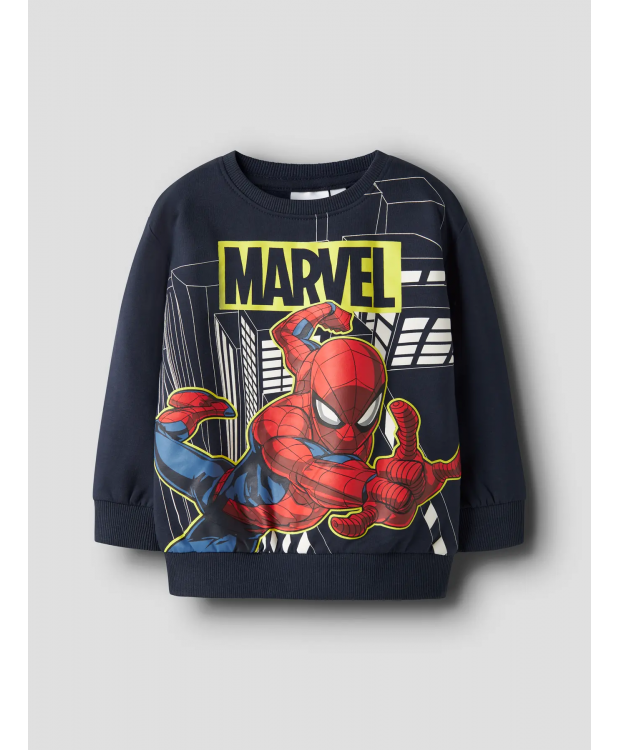 Name It Spider-Man sweatshirt i marineblå til drenge billede 4