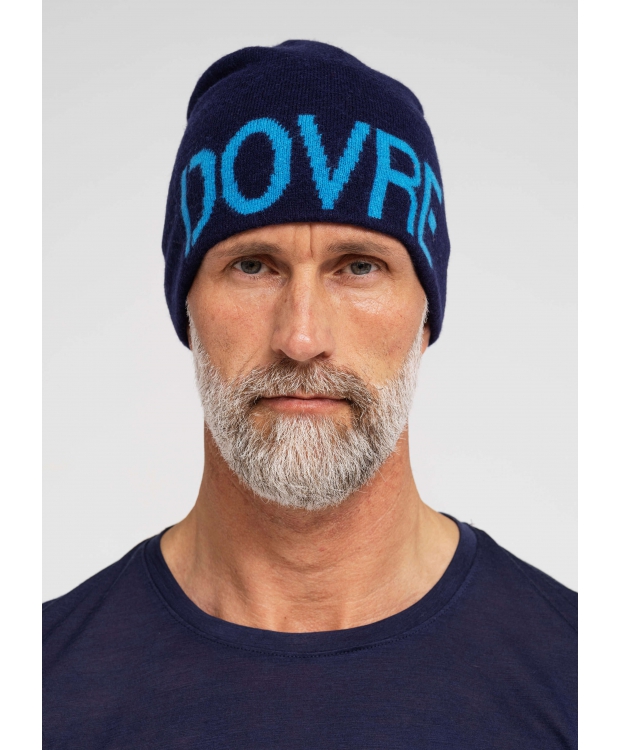 DOVRE hue i uld i navy til herre. billede 1