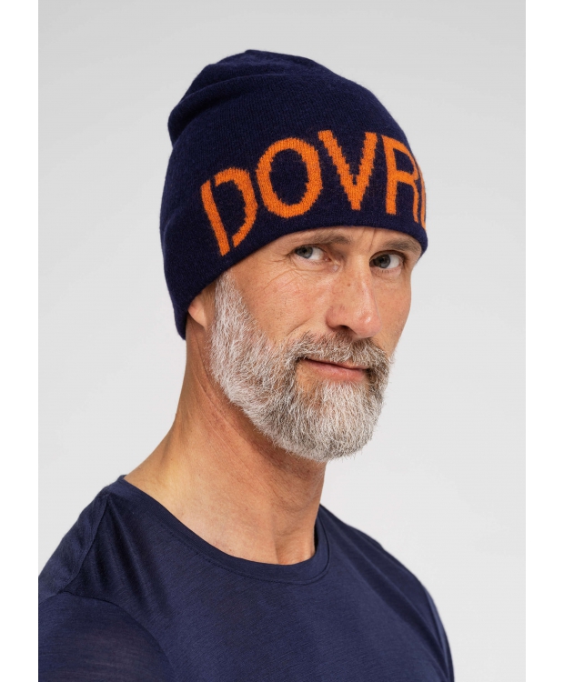 DOVRE hue i uld i navy til herre. billede 1