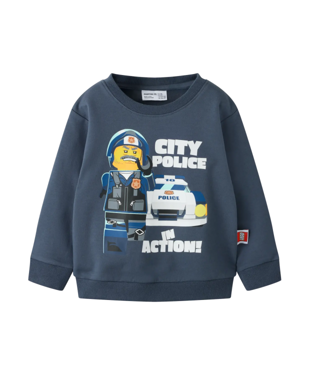 Name It LEGO sweatshirt i ombreblå til drenge billede 3
