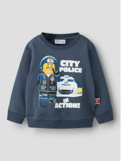 Name It LEGO sweatshirt i ombreblå til drenge