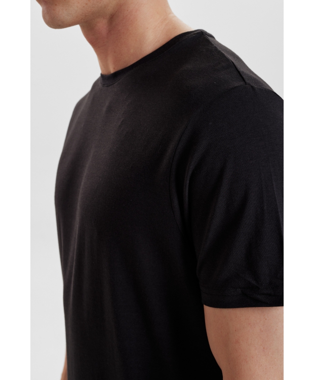 Resteröds bambus-T-shirt i sort til herre billede 5