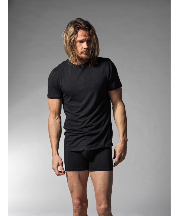 Resteröds 2-pak bambus-T-shirts til herre – sort billede 1