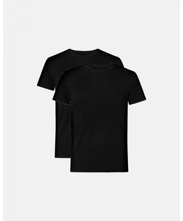 Resteröds 2-pak bambus-T-shirts til herre – sort billede 2