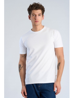 Lindbergh hvid T-shirt med rund hals