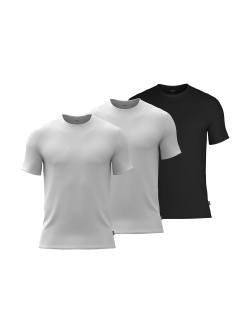 BOSS 3-pak bambus-T-shirts i hvid og sort til herre