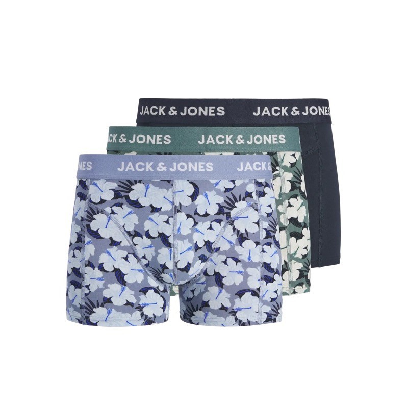 JACK & JONES 3-pak boksershorts i blå nuancer til herre billede 1