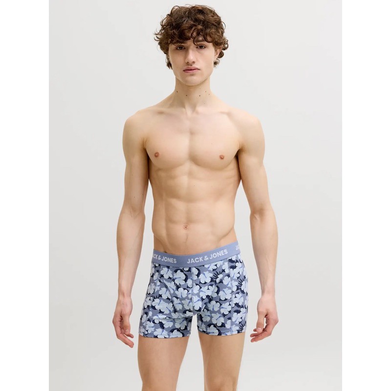 JACK & JONES 3-pak boksershorts i blå nuancer til herre billede 3