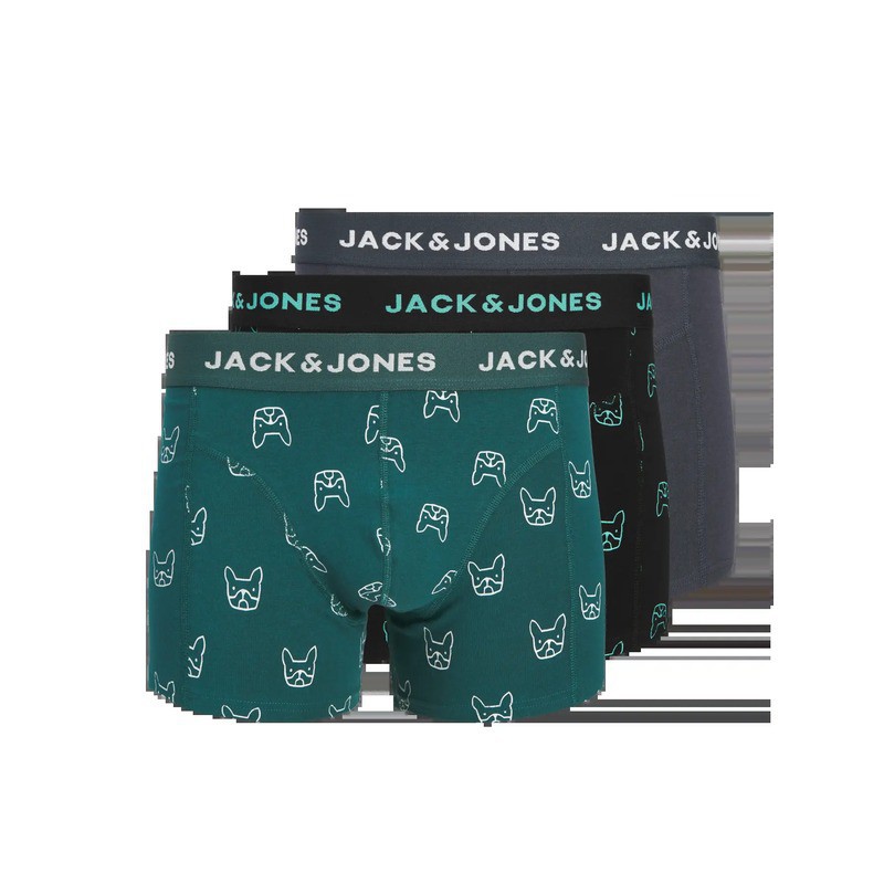 JACK & JONES 3-pak boksershorts i mørke nuancer til herre billede 1