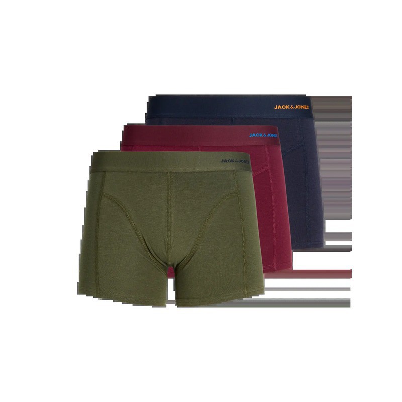 JACK & JONES 3-pak bambus-boksershorts i grøn, sort og blå til herre billede 1