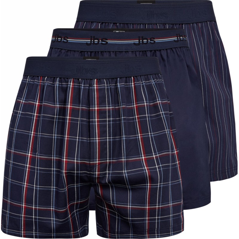 JBS 3-pak boxershorts i multifarvet bomuld til herre billede 2