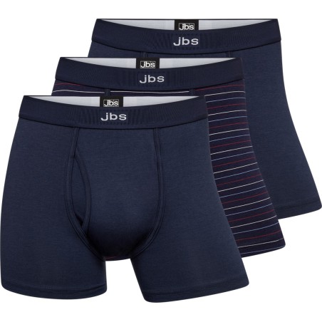 JBS 3-pak bambustights med gylp i navy til herre