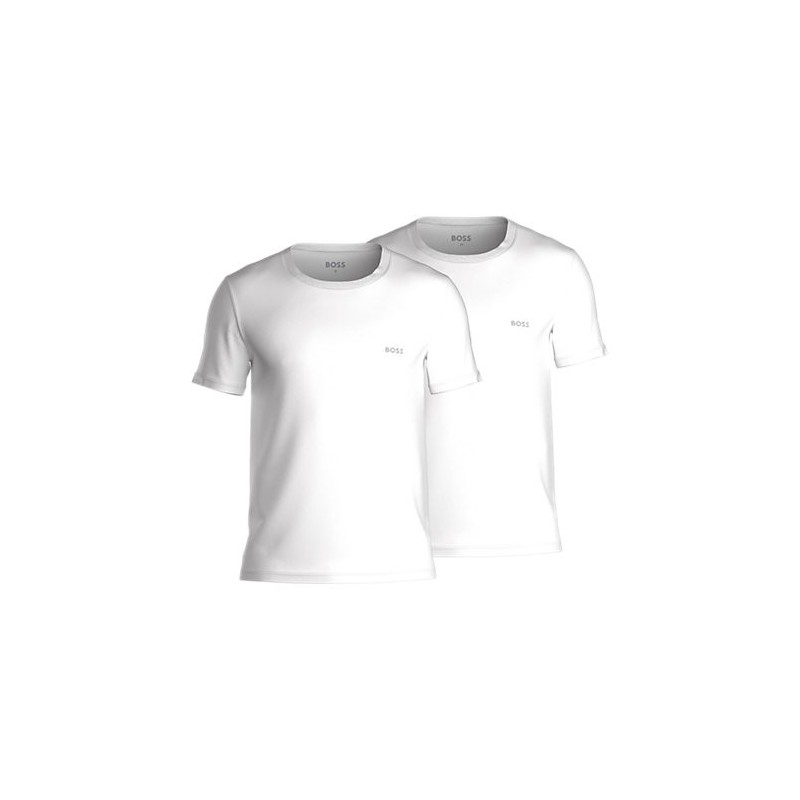 BOSS 2-pak T-shirts med rund hals i hvid til herre billede 1