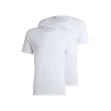 BOSS 2-pak T-shirts med rund hals i hvid til herre