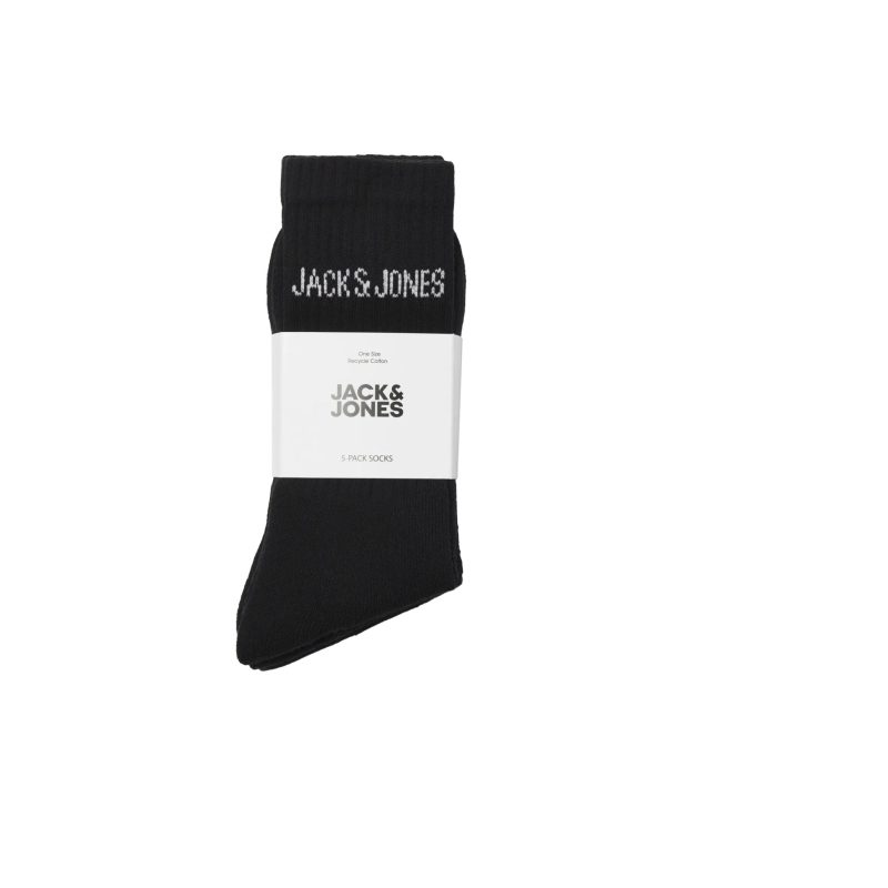 JACK & JONES 5-pak tennissokker sort til herre billede 2