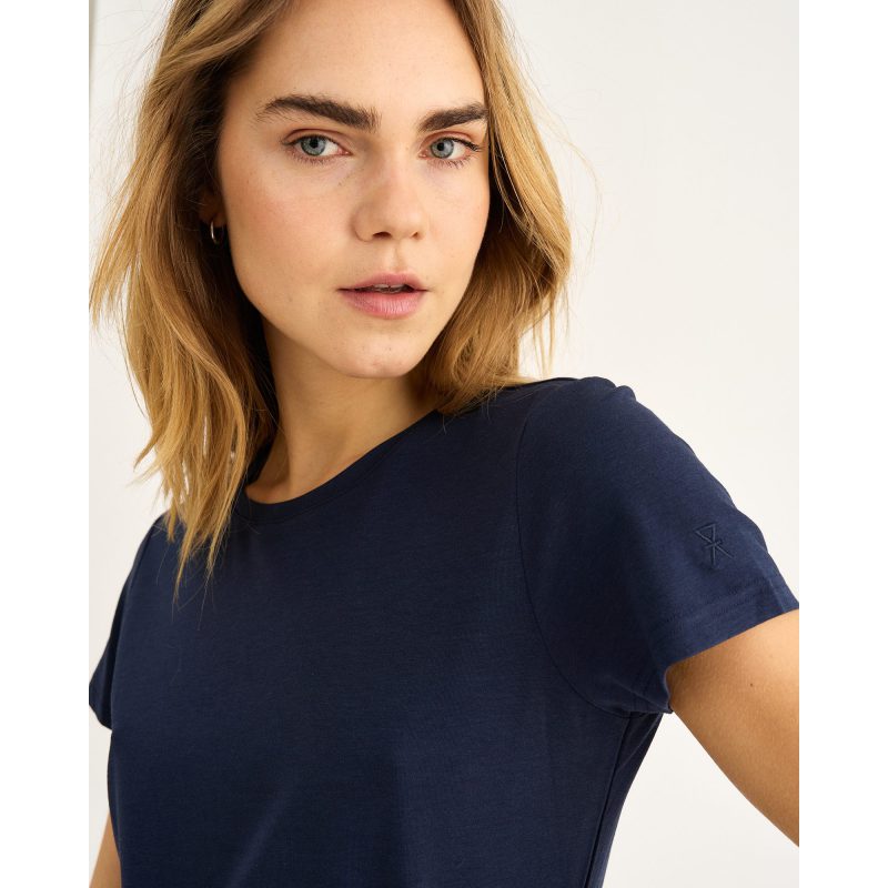 JBS of Denmark navy bambus-T-shirt til kvinder billede 10