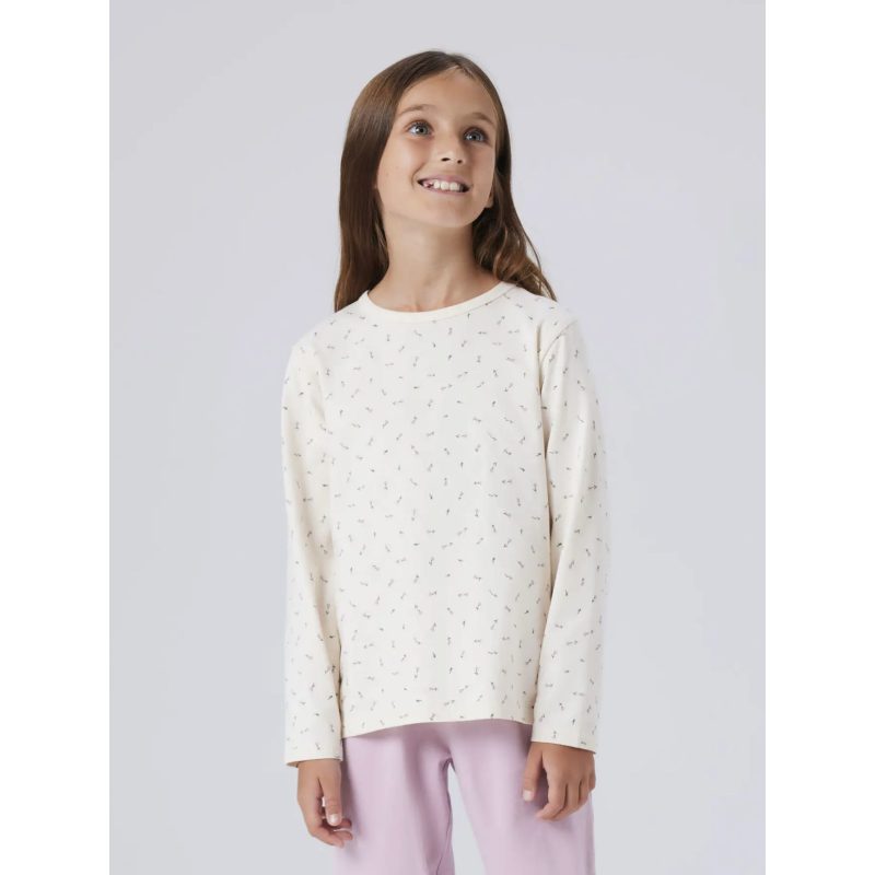 NAME IT 2-pak pyjamassæt med hjerter og blomster til piger billede 3