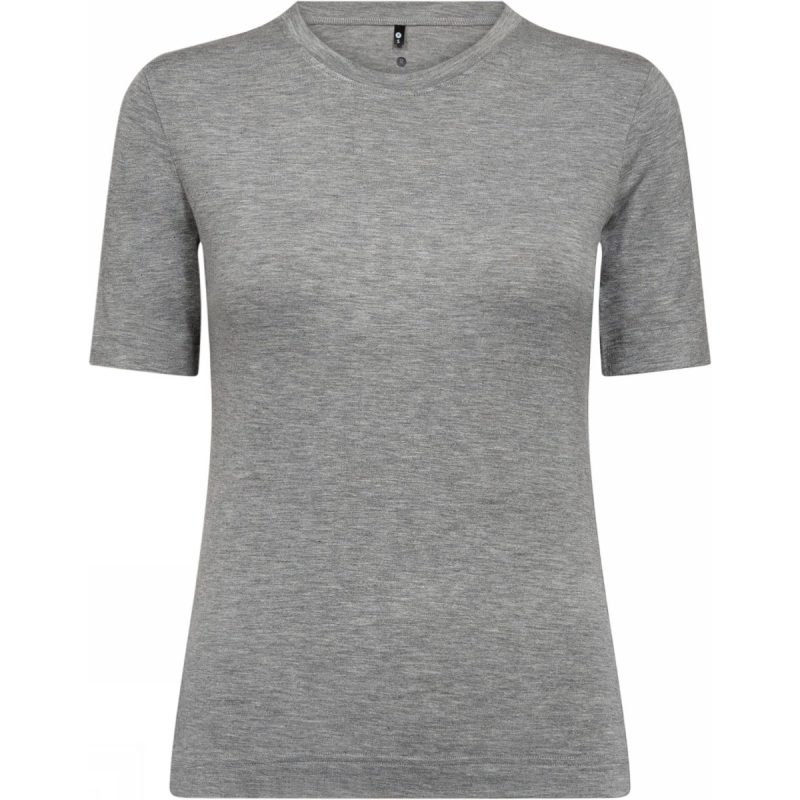 JBS of Denmark lysegrå kortærmet bambus-T-shirt med kashmir til kvinder billede 10