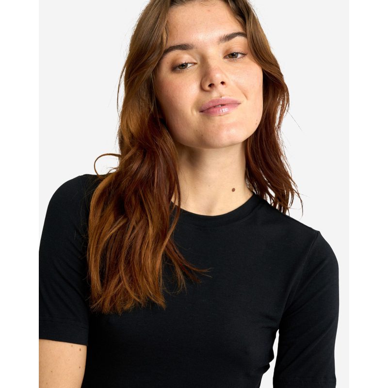 JBS of Denmark sort kortærmet bambus-T-shirt med kashmir til kvinder billede 4