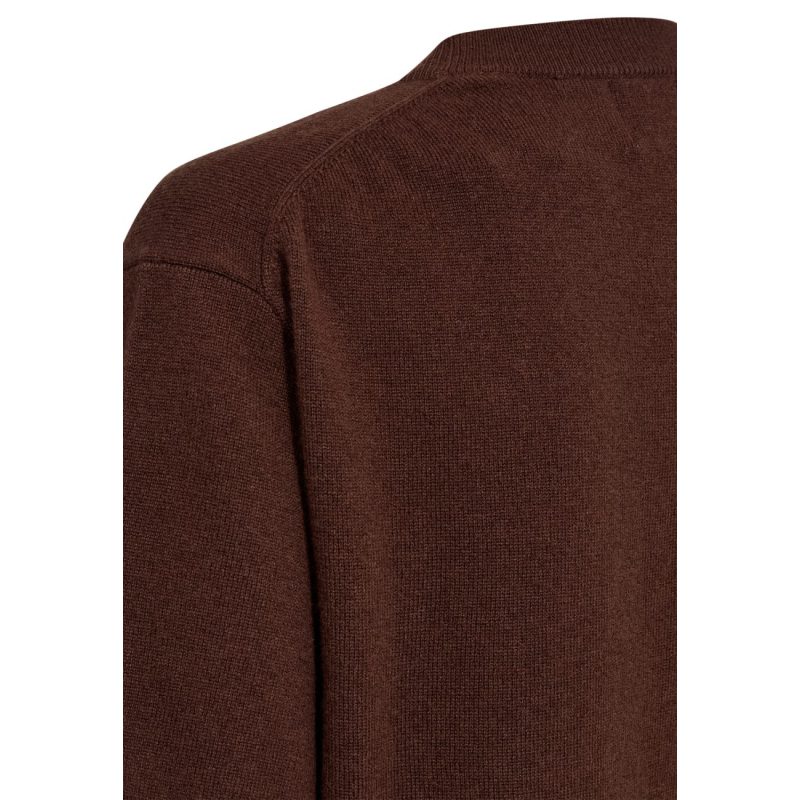 JBS of Denmark brun T-shirt i merinould til kvinder billede 5
