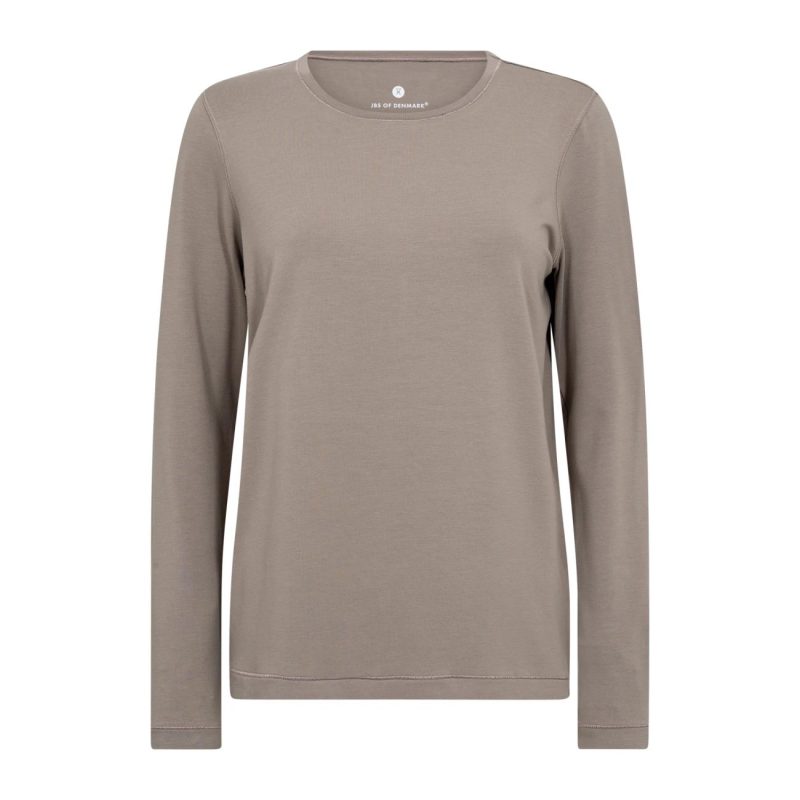 JBS brun langærmet bambus T-shirt til kvinder billede 2