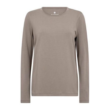 JBS brun langærmet bambus T-shirt til kvinder