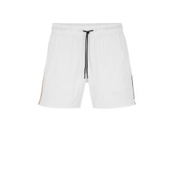 BOSS Iconic badeshorts i hvid til herre