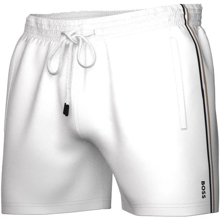 BOSS Iconic badeshorts i hvid til herre