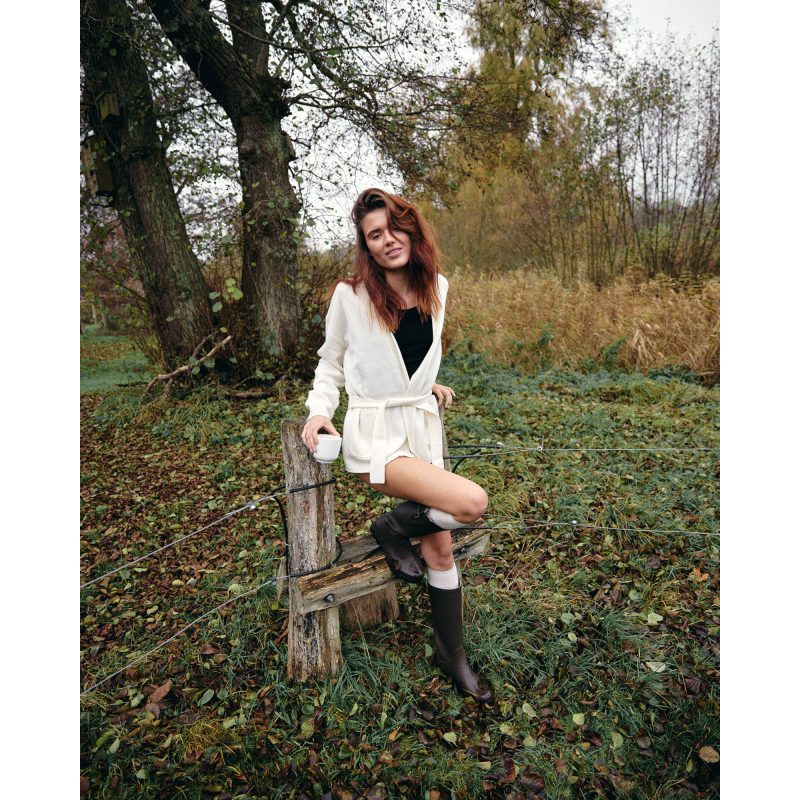 JBS ivory merinould cardigan kvinder billede 12