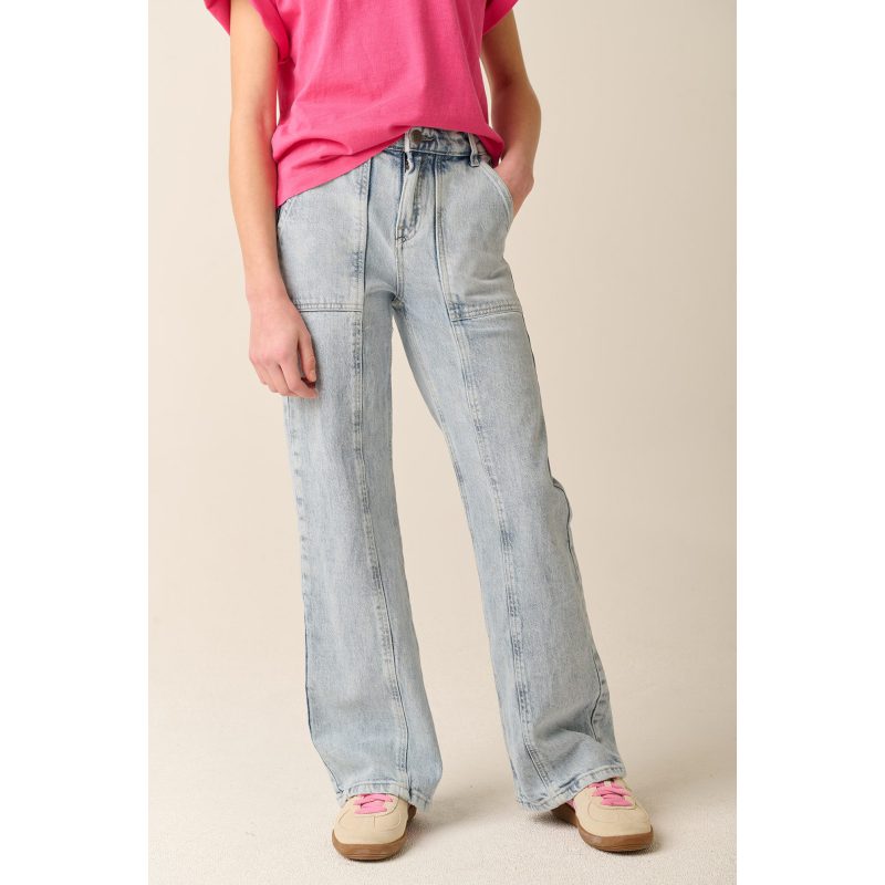 Tumble 'n Dry lyseblå wide jeans til piger billede 7
