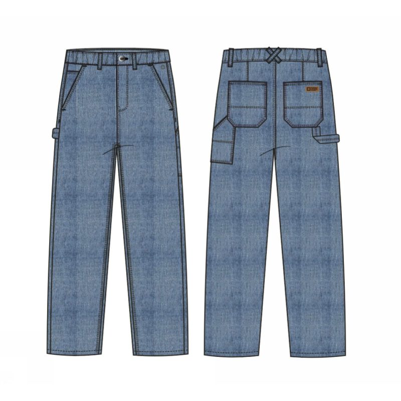 Tumble 'n Dry Jaiden carpenter-jeans i syrevasket denim til drenge billede 1